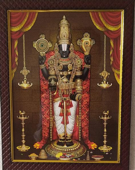 Buy Lalitha Photo Frame Works Lord Tirupati Balaji Venkateswara Swamy ...
