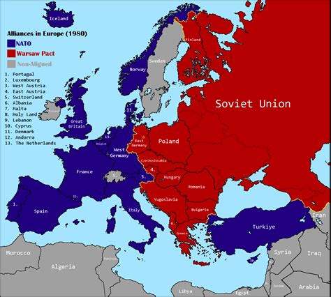 Nato Map Cold War