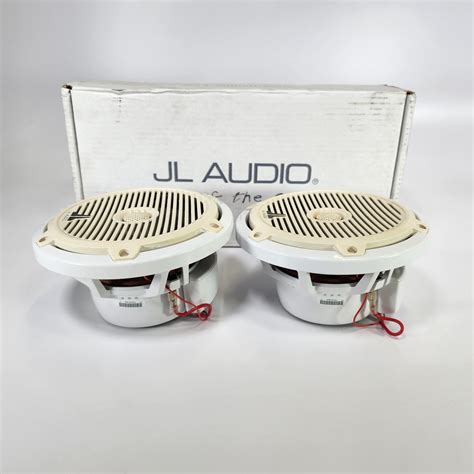 (1 Pair) JL Audio M770-CCX-CG-WH 7.7" Marine Speakers with White ...