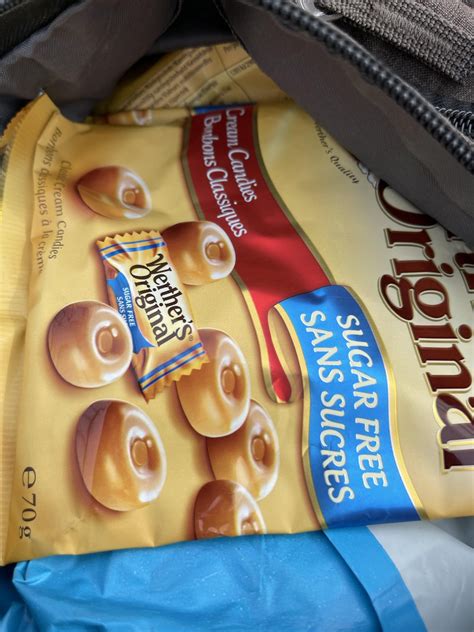 GUYS I FOUND WERTHERS ORIGINAL SUGAR FREE CANDY AND BOUGHT 4 BAGS OF IT ...