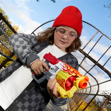 Buy Nerf Mega CycloneShock Toy Blaster, Hotrod Color Style, 6-Dart Drum ...