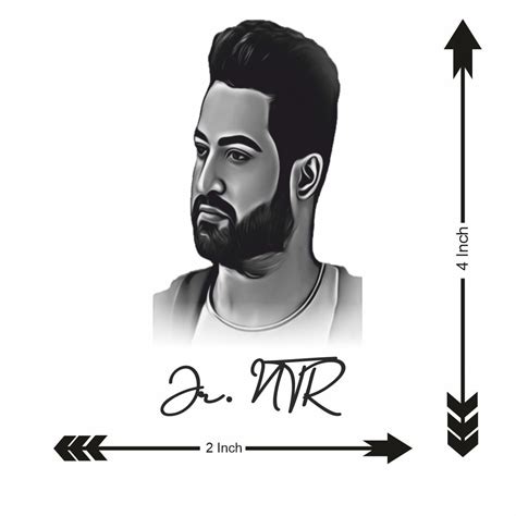 Junior NTR Tattoo South Actors Waterproof Men and Women Temporary Body ...