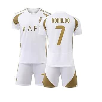 PRIVIC Ronaldo 7 Al Nasser Third Kit Football Jersey with Shorts for ...