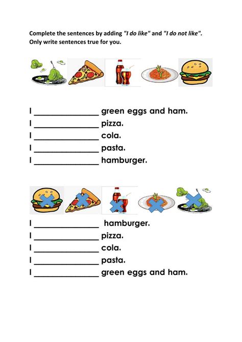 Green Eggs and Ham activity - Worksheets Library