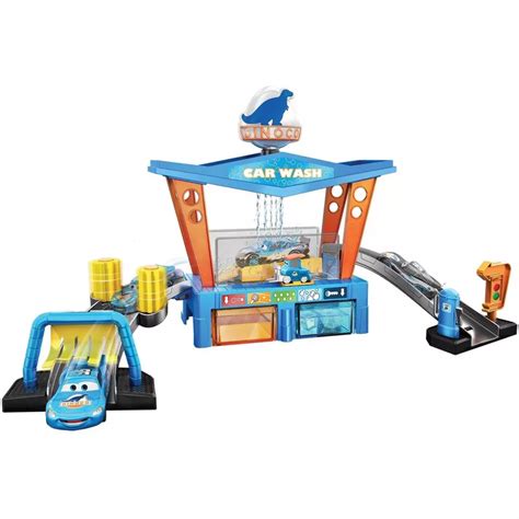 Buy Disney Pixar Cars Color Change Dinoco Car Wash Playset Online at ...