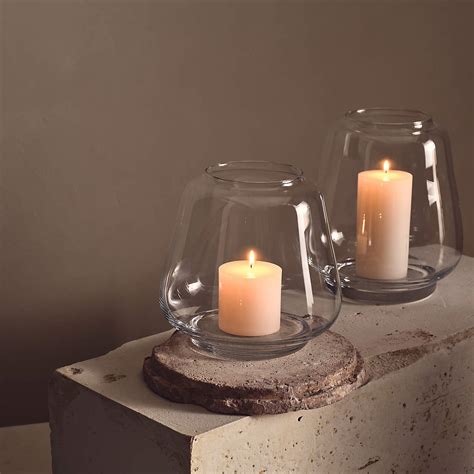 Gio Small Glass Hurricane Candle Holder | CB2