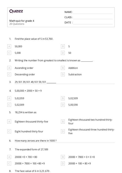 50+ Three-Digit Subtraction worksheets for 4th Class on Quizizz | Free ...