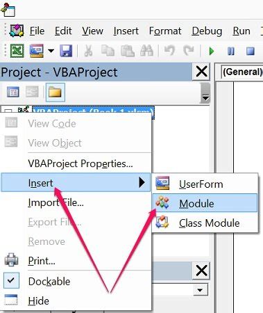 Image result for Visual Basic Insert Module