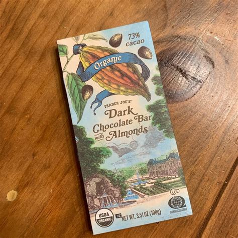 Trader Joe's Organic Dark Chocolate Bar With Almonds Reviews | abillion