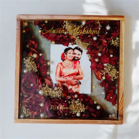 Resin Varmala Photo Frame – Your Love Story, Everlasting – Handarted