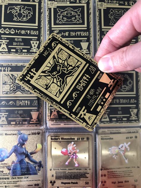 Generic Custom Gold Metal Card Ancient Mew Pokemon Card- Buy Online in ...