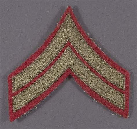 Insignia, Rank, Corporal, United States Marine Corps | Smithsonian ...
