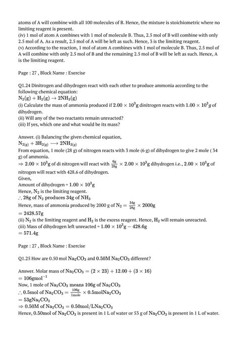Class 11 Chemistry Chapter First Exercise Questions 的图像结果
