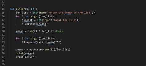 Standard Deviation of List Python 的图像结果