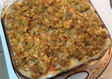 Chicken Stuffing Casserole Recipe by Christina - Cookpad