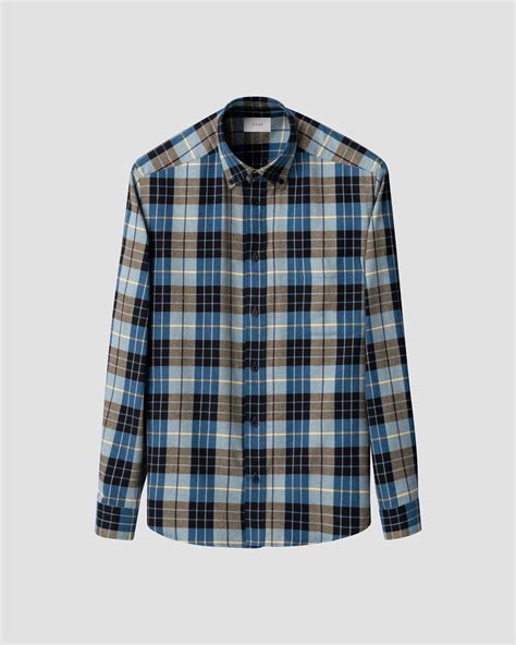 Plaid Check Flannel Shirt - Eton