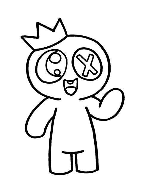 Rainbow Friends coloring pages - ColoringLib