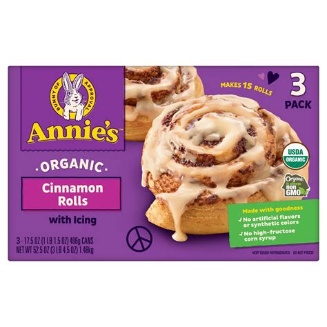 Annie's Organic Cinnamon Rolls 3/17.5 oz - $5.97 at Costco