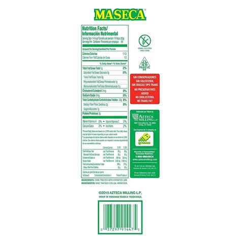 Maseca, Corn Masa Flour, 4.4 lb (2 kg), Count 1 - India | Ubuy
