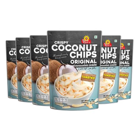 Tong Garden Imported - Crispy Coconut Chips 40g (Pack of 6) : Amazon.in ...