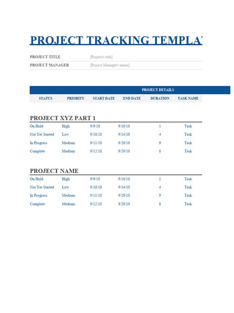 Image result for Project Tracking Log