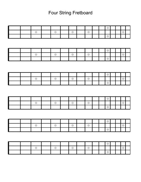 Fretboard Patterns Blank _ Guitar Fretboard Chart Printable – GHUZ