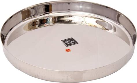 KCL Plain Thali 10 Inch Plate Price in India - Buy KCL Plain Thali 10 ...