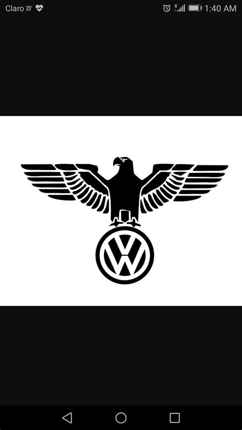 Volkswagen Logo with Eagle - Poster Design