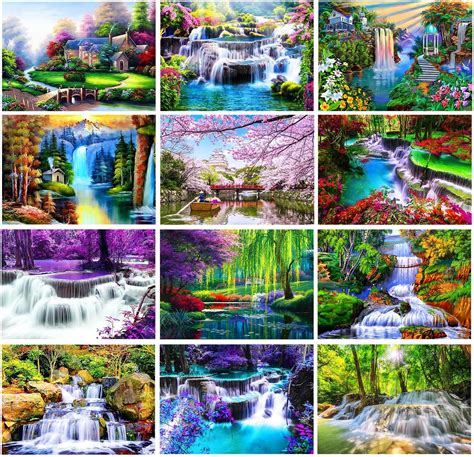 Amazon.com: TINY FUN 12 Pack Diamond Painting Kits for Adults 5D ...