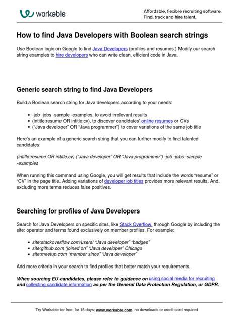 Image result for Java Backend Developer Search String