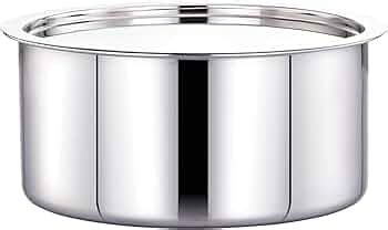 Maxima Tri Ply Stainless Steel Tope with Lid | Boiling Tope Set for ...