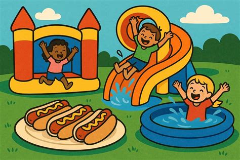 WATERSLIDE * OBSTIACLE COURSE * SNOW CONES * BIBLE DEVOTION, 853 Cooper ...