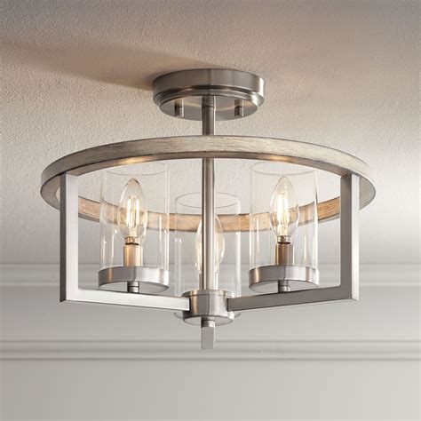 Possini Euro Design Senna Modern Industrial Ceiling Light Semi Flush ...