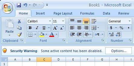 Image result for Excel Security Message Warning Avoid