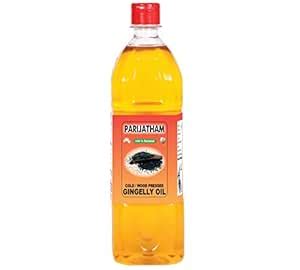 PARIJATHAM Cold Pressed GINGELLY/SESAME OIL 1LT : Amazon.in: Grocery ...