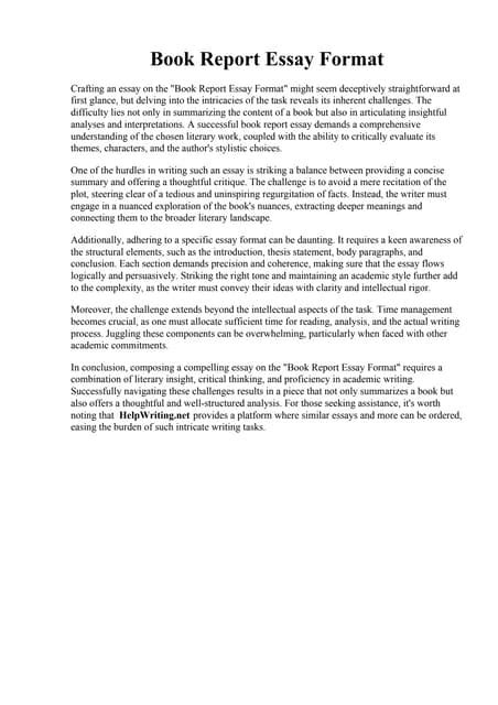 Report Essay Format 的图像结果