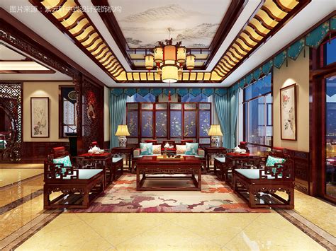 新中式 - 中式风格三室一厅装修效果图 - 杨晨彪设计效果图 - 躺平设计家