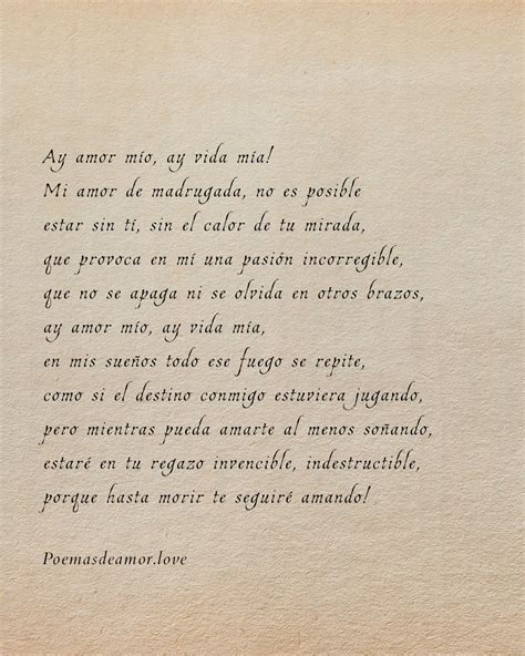 Ay amor mío ay vida mía – Poemas de Amor