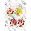 VRB Dec Acrylic TM Pack of 6 Pcs Lotus Hangings for Decoration | Pooja ...
