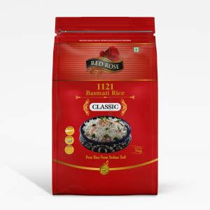 Red Rose Classic Basmati Rice, Perfectly Aged, Rich Aroma, Best Indian ...