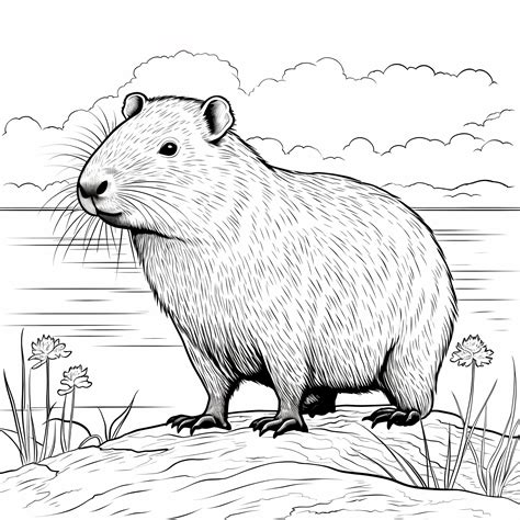 Capybara Go Coloring Pages