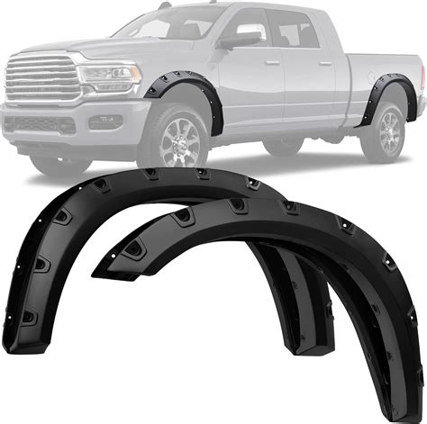 Amazon.com: YITAMOTOR Smooth Fender Flares Compatible with 2019-2023 Ram 2500 3500 (Excludes ...
