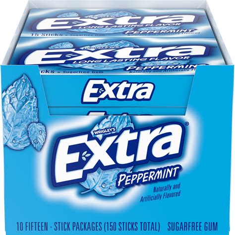 EXTRA PEPPERMINT GUM 10 CT/15 PC - $11.29 at Costco