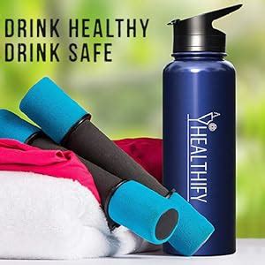 Buy HEALTHIFY Unbreakable Water Bottle 1 L with Motivational Time ...