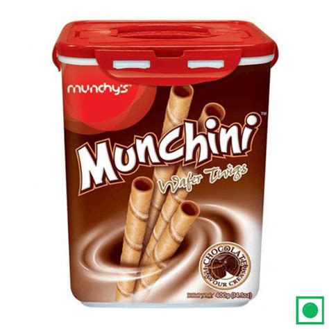 Munchy Munchini Chocolate Wafer Sticks Jar 400g – Remkart