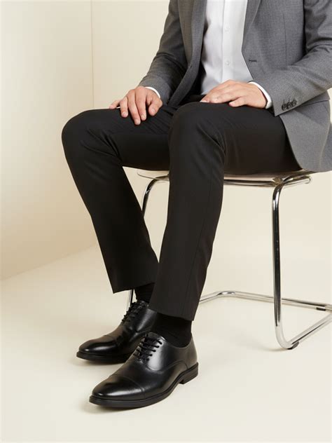 Buy Now Mens Black Formal Solid Pointed Toe Derby Shoes