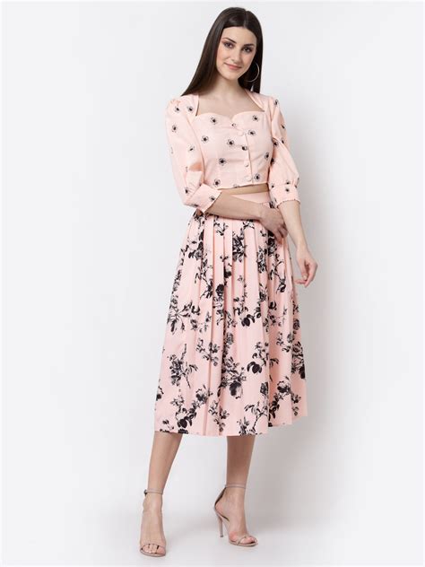 Peach Floral Co-ord Set