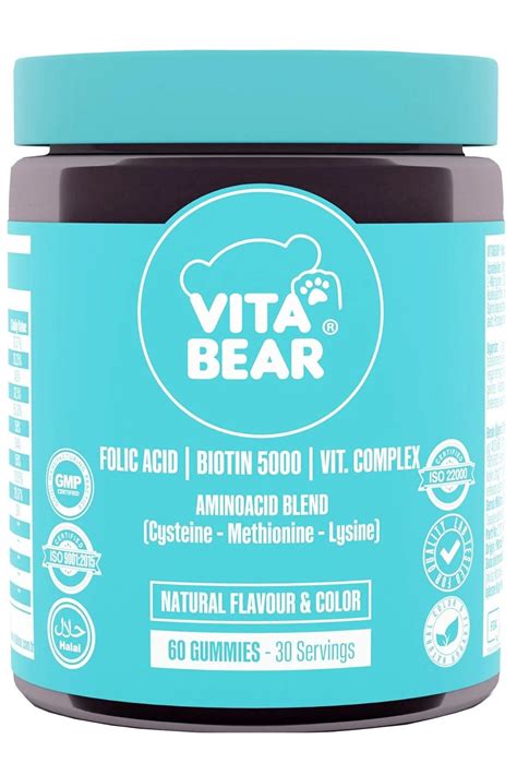 Vita Bear Strong Hair Gummy Vitamin 60 Pieces – Lujain Beauty
