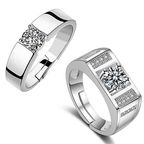 MEENAZ Ring for Men combo Mens couples gents Boys Boyfriend Friends ...