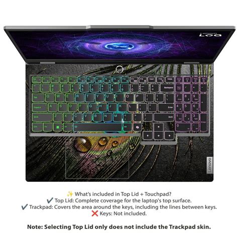 Shop Peacock Feather Art Laptop Skin for Lenovo LOQ | Buy Online Now ...